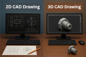 2D CAD vs 3D CAD Drawings